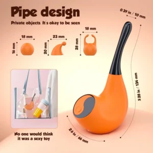 Pipe clitoral vibrator toy set with 3 accessories