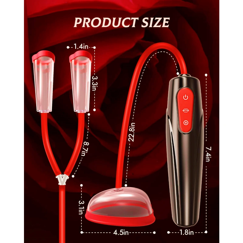 Nipple Sucking BDSM Toy Set Vaginal Love Pump Vibrator