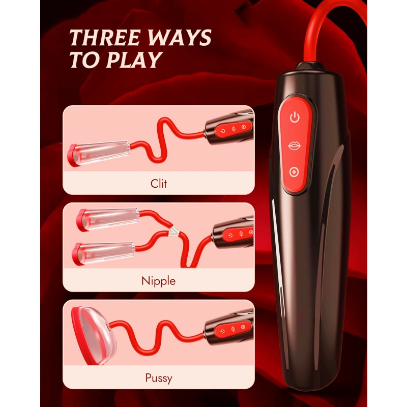 Nipple Sucking BDSM Toy Set Vaginal Love Pump Vibrator