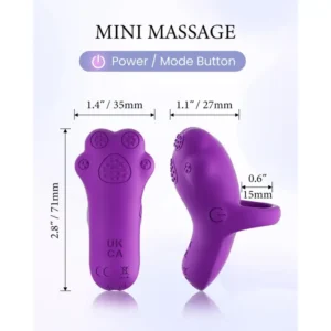 Waterproof multi-functional finger massager vibrator