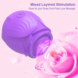 Mini Rose Powerful Suction Vibrator