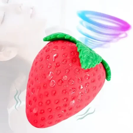 Pro G-spot clitoral stimulator strawberry vibrator