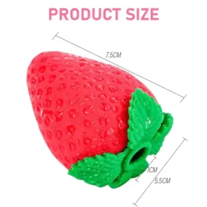 Pro G-spot clitoral stimulator strawberry vibrator