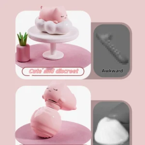 Cute cat sucking cup