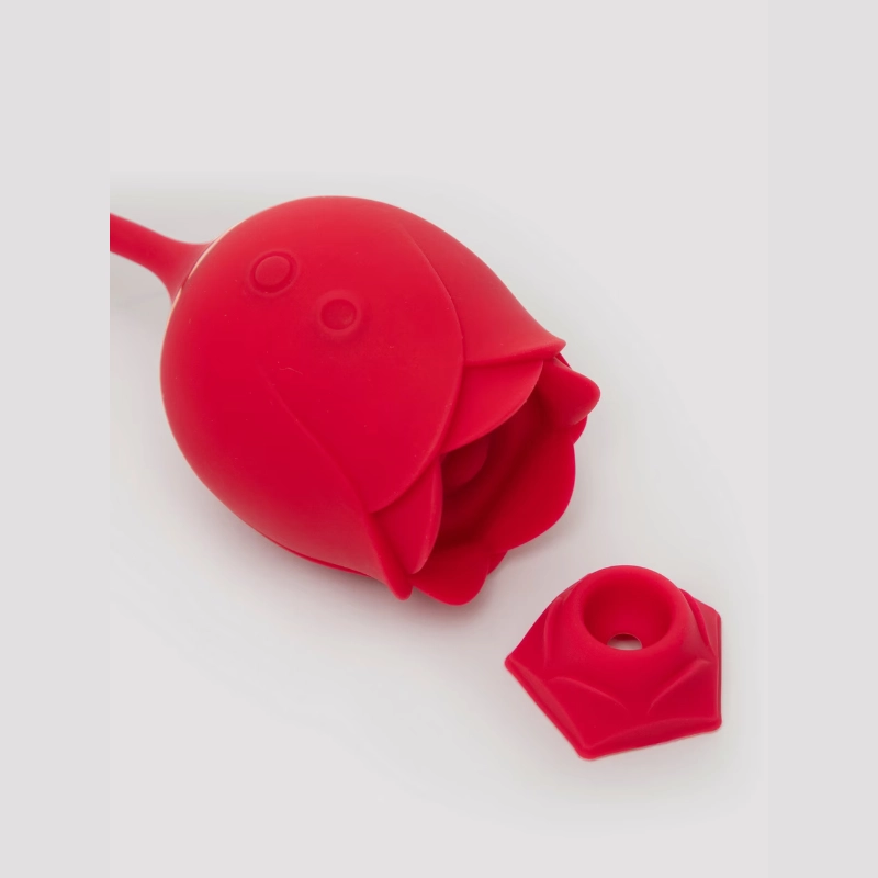 Rose 2-in-1 Clitoral Suction Stimulator with Egg Vibrator