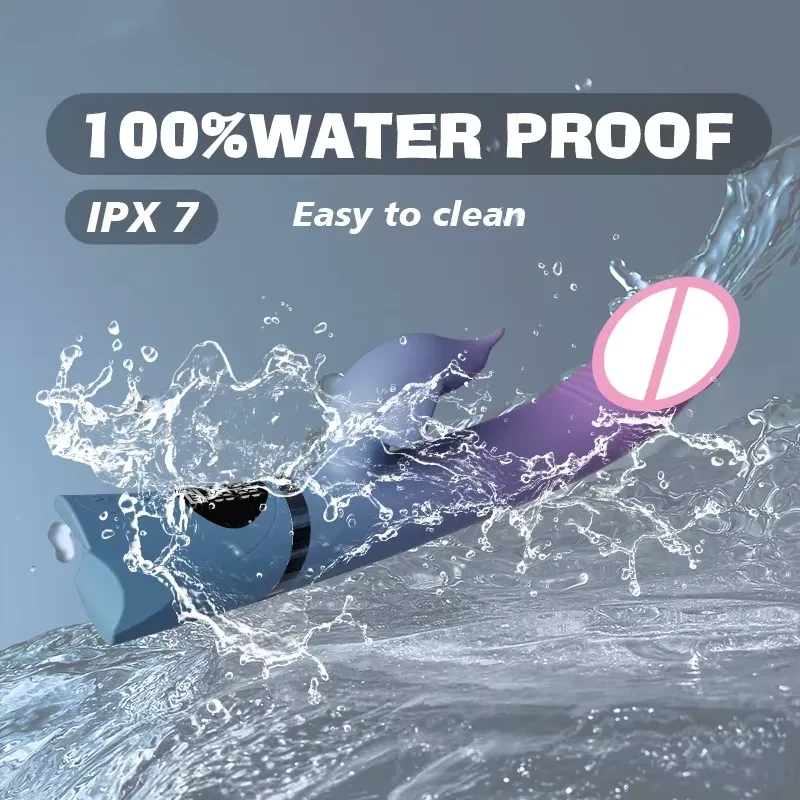 Dual-Point Vibrating Dildo with 10 Vibration Modes for Pleasure
