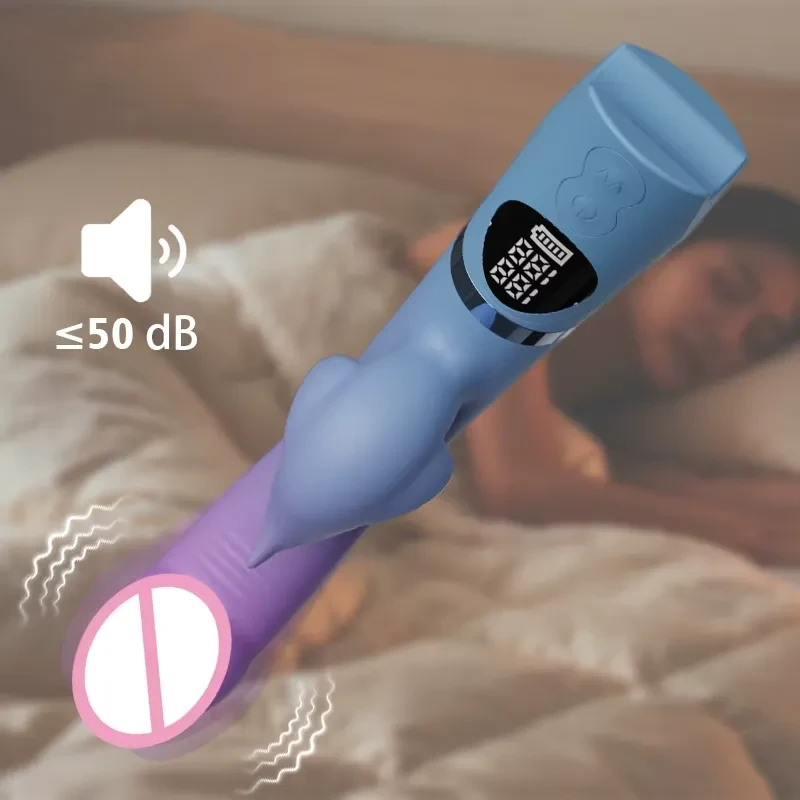 Dual-Point Vibrating Dildo with 10 Vibration Modes for Pleasure