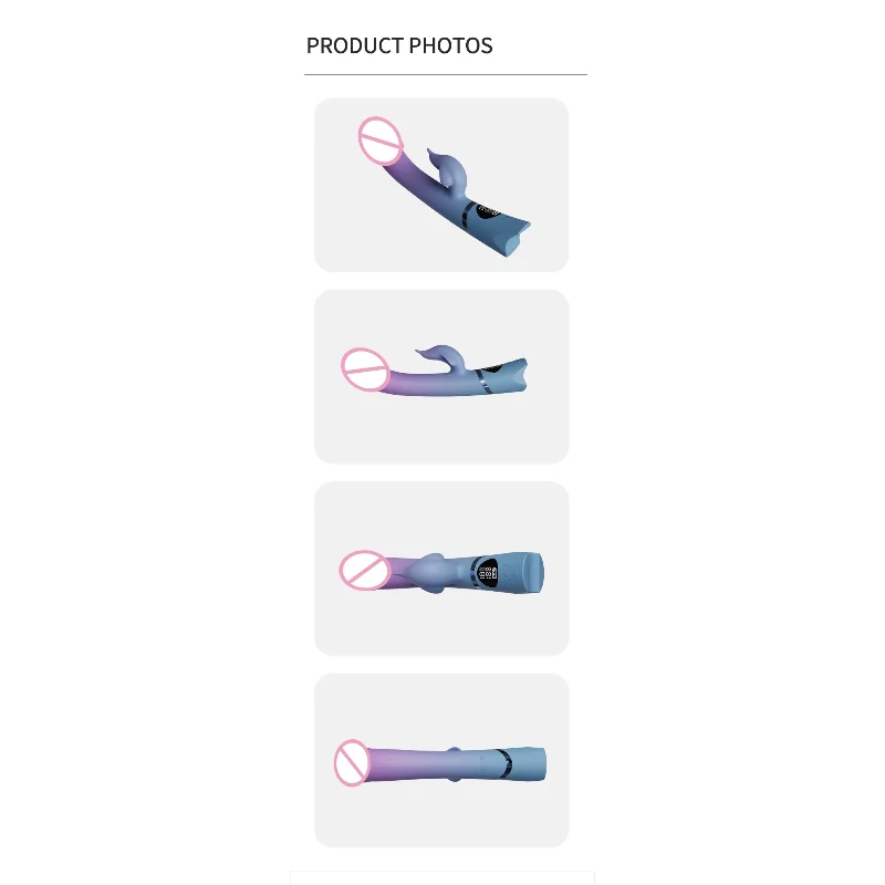 Dual-Point Vibrating Dildo with 10 Vibration Modes for Pleasure