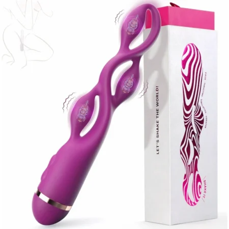 Silicone anal bead G-spot vibrator