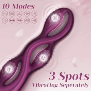 Silicone anal bead G-spot vibrator
