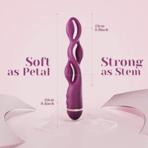 Silicone anal bead G-spot vibrator