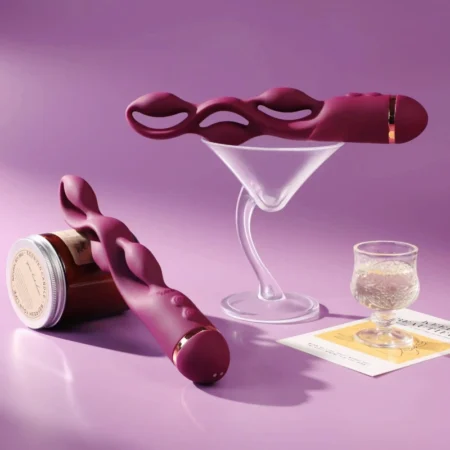 Silicone anal bead G-spot vibrator