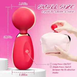 Mini Rose Vibrator Clitoral Stimulator
