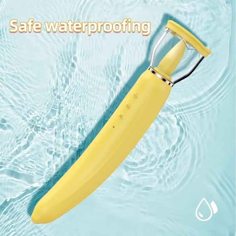 Banana 3-in-1 G-spot sucking vibrator