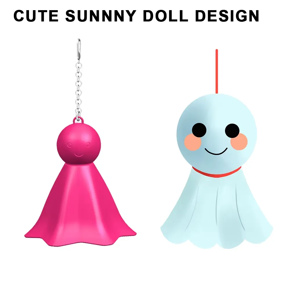 Nipple Suction Cup Vibrator with Teru Teru Bozu Design
