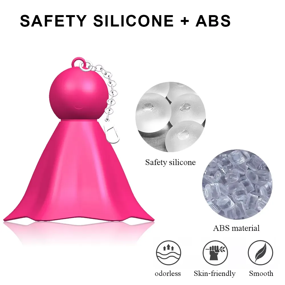 Nipple Suction Cup Vibrator with Teru Teru Bozu Design