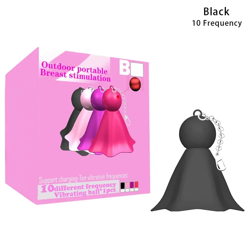 Nipple Suction Cup Vibrator with Teru Teru Bozu Design