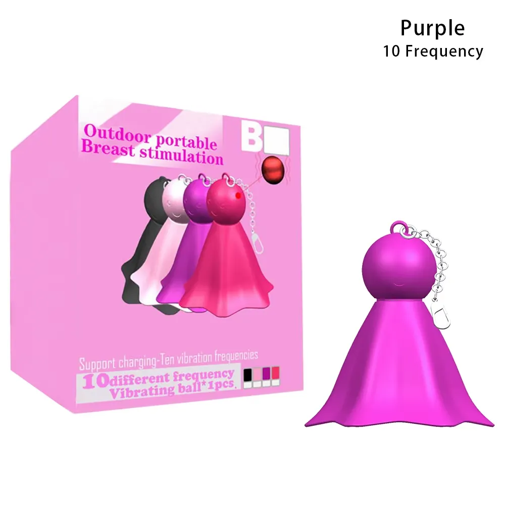 Nipple Suction Cup Vibrator with Teru Teru Bozu Design