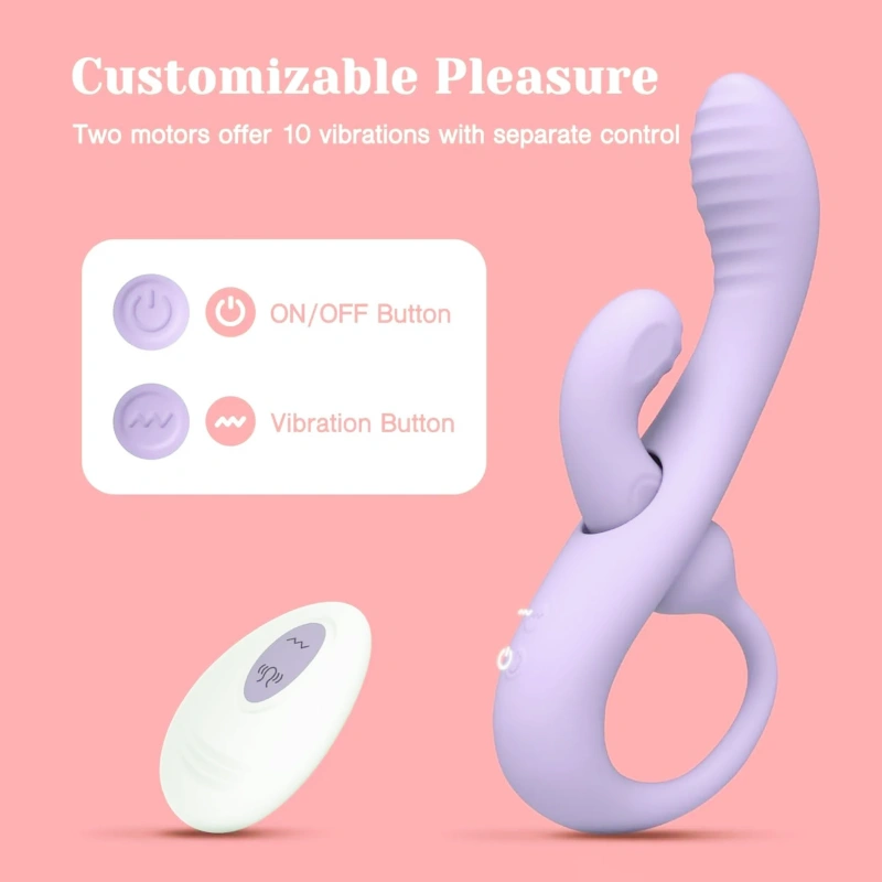 Transformable rabbit-ear vibrator for women