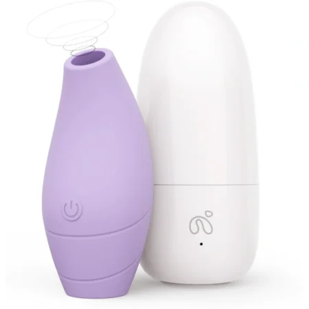 Handheld suction vibrator sex toy for clitoris and nipples