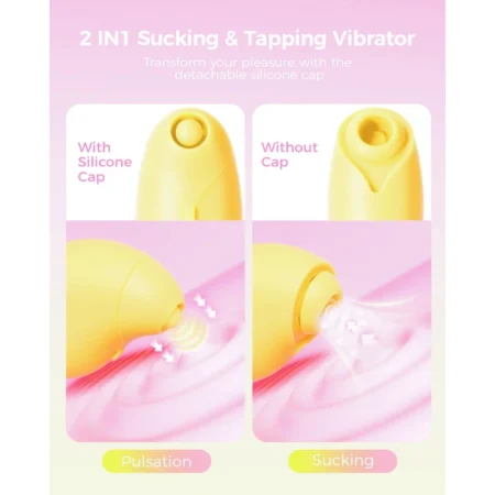New Lemon Vibrator Suction Vibrator - 2 in 1 APP Control