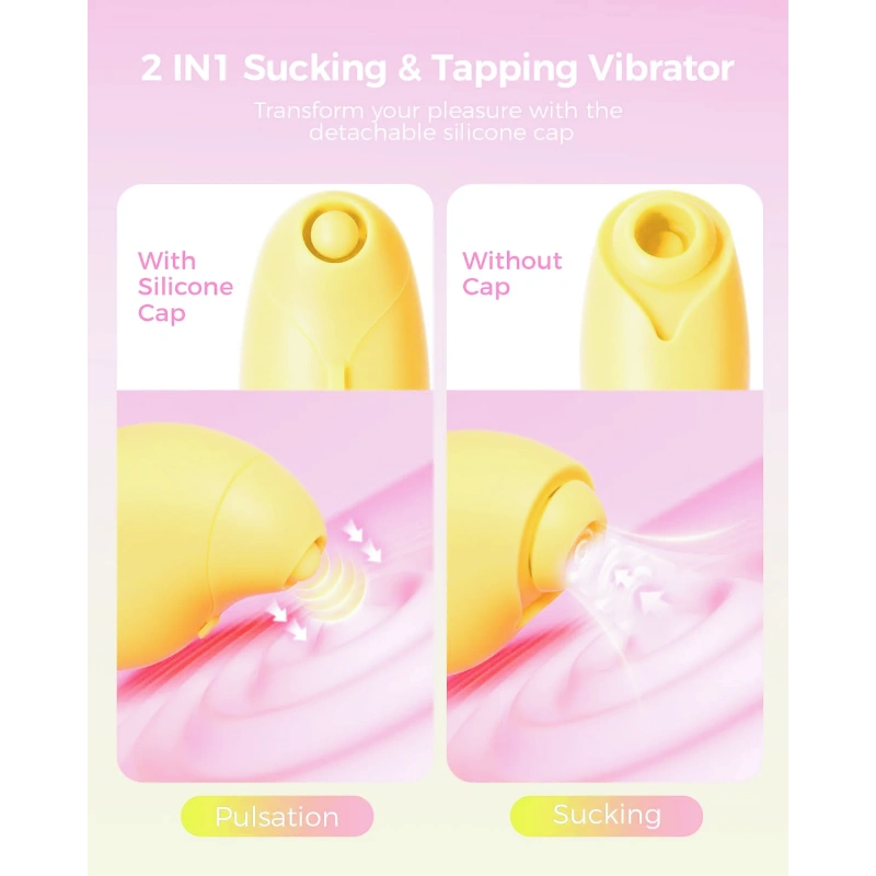 New Lemon Vibrator Suction Vibrator - 2 in 1 APP Control