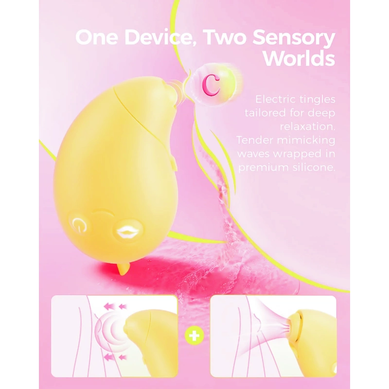 New Lemon Vibrator Suction Vibrator - 2 in 1 APP Control