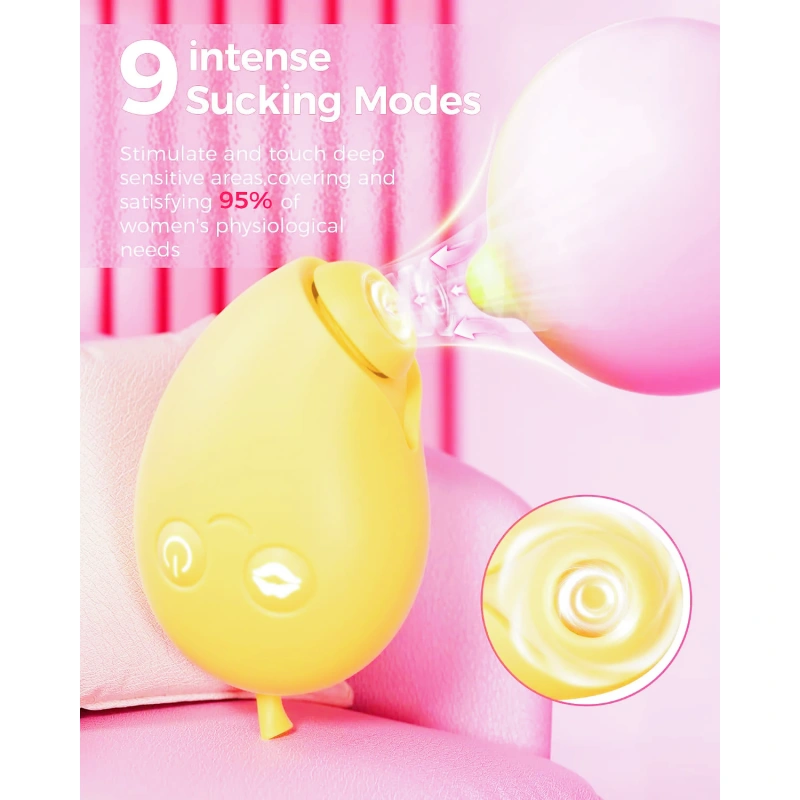 New Lemon Vibrator Suction Vibrator - 2 in 1 APP Control