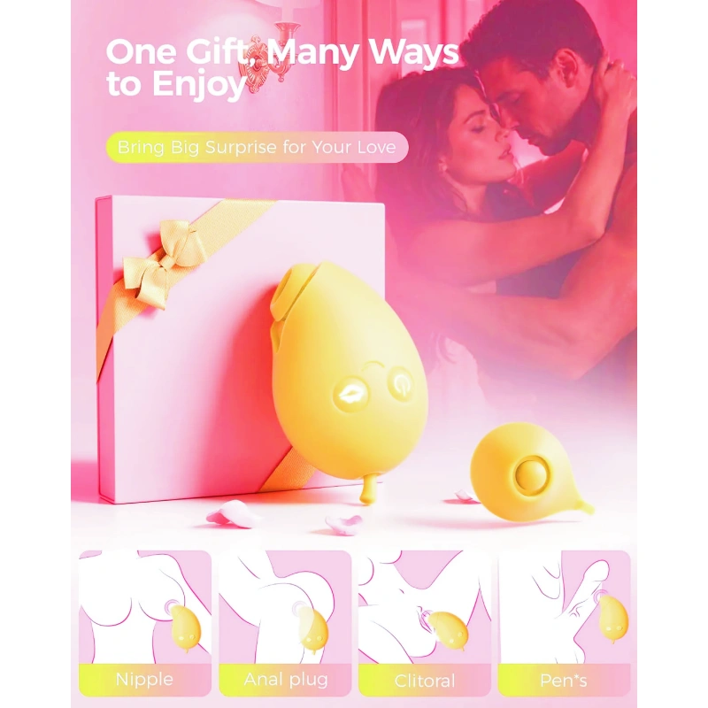 New Lemon Vibrator Suction Vibrator - 2 in 1 APP Control