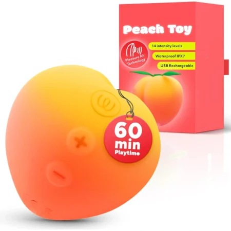 Peach Sex Toy Clitoral Vibrator Silicone Suction Toys