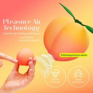 Peach Sex Toy Clitoral Vibrator Silicone Suction Toys