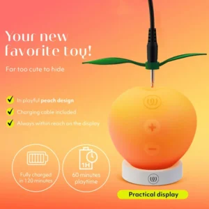 Peach Sex Toy Clitoral Vibrator Silicone Suction Toys